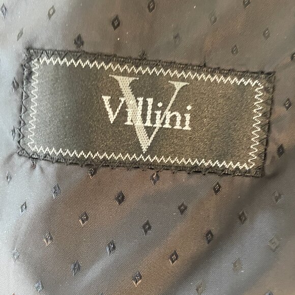 Men's Villini Jacket by S&K Famous Brands Size 44L Black Corduroy Paisley - Picture 5 of 9